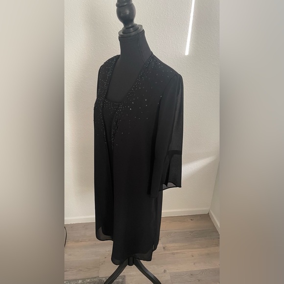 🌸 Positive Attitide Black Dress 2Pc Set - Picture 2 of 10